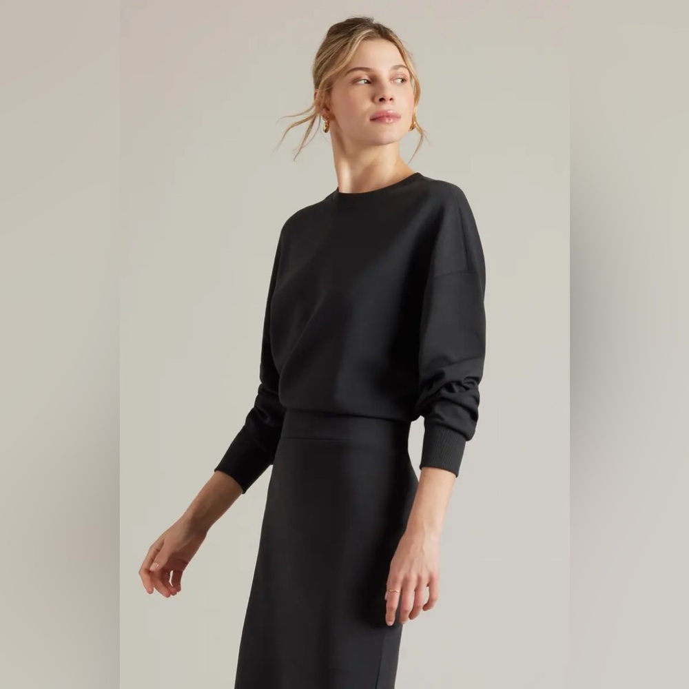 RHONE Black Dreamglow Long Sleeve Sweatshirt Dress - Picture 3 of 13